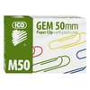 Kép 2/3 - Gemkapocs, 50mm, ICO, színes, 100db/doboz