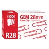 Kép 2/3 - Gemkapocs, 28mm, ICO, réz, 100db/doboz