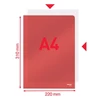 Kép 12/12 - Genotherm, "L", A4, 150mikron, víztiszta felület, ESSELTE "Luxus", piros, 25db/cs