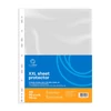 Kép 1/4 - Genotherm lefűzhető, A4, XXL 90 micron 250x310mm, Extra SZÉLES víztiszta Bluering® 50 db/csomag,