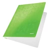 Kép 8/9 - Gyorsfűző, laminált karton, A4, LEITZ "Wow", zöld