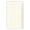 Kép 4/4 - Kalendárium betét, telefonregiszter, "S", SATURNUS, chamois, 9lap/cs