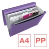 Kép 5/6 - Harmonikamappa, A4, PP, 6 rekeszes, ESSELTE "Colour`Breeze", levendula