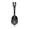 Kép 15/16 - Fejhallgató, mikrofonnal, vezetékes, LOGITECH "H111", fekete