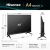 Kép 6/8 - Hisense 40" 40A4Q Full HD Smart LED TV