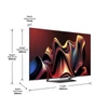 Kép 9/10 - Hisense 65" 65U7NQ 4K UHD Smart MiniLED TV