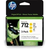 Kép 1/3 - HP 3ED79A 3PACK tintapatron sárga 29ML No.712 (eredeti)