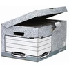 Kép 2/2 - Csapófedeles archiválókonténer, "BANKERS BOX® SYSTEM by FELLOWES®", szürke, 10db/cs