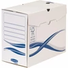 Kép 2/2 - Archiválódoboz, A4, 150mm, FELLOWES "Bankers Box Basic", kék-fehér, 25db/cs