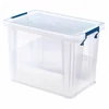 Kép 2/2 - Műanyag tároló doboz, átlátszó, 18,5 liter, FELLOWES, "ProStore™"