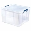 Kép 2/2 - Műanyag tároló doboz, átlátszó, 48 liter, FELLOWES, "ProStore™"