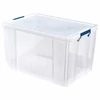 Kép 2/2 - Műanyag tároló doboz, átlátszó, 85 liter, FELLOWES, "ProStore™"