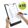 Kép 3/5 - Felírótábla, PVC, A4+, RAPESCO, 10 db, fekete