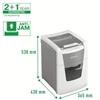 Kép 22/22 - Iratmegsemmisítő, konfetti, 100 lap, LEITZ "IQ AutoFeed SmallOffice 100 P4 Pro"