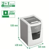 Kép 21/22 - Iratmegsemmisítő, mikrokonfetti, 100 lap, LEITZ "IQ AutoFeed SmallOffice 100 P5 Pro"