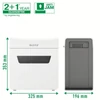 Kép 20/21 - Iratmegsemmisítő, konfetti, 6 lap, LEITZ "IQ Protect 6X"