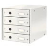 Kép 5/5 - Irattároló, laminált karton,  4 fiókos, LEITZ "Click&Store", fehér
