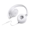 Kép 2/5 - JBL T500WHT mikrofonos fehér fejhallgató