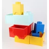 Kép 4/8 - Tárolódoboz, szögletes, LEGO, sárga