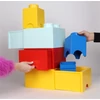 Kép 6/8 - Tárolódoboz, szögletes, LEGO, sárga