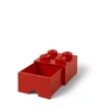 Kép 1/9 - Tárolódoboz, fiókos, LEGO "Brick", piros