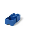 Kép 1/3 - Tárolódoboz, fiókos, LEGO "Brick", kék