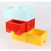 Kép 2/8 - Tárolódoboz, fiókos, LEGO "Brick", sárga
