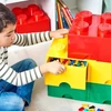 Kép 8/8 - Tárolódoboz, fiókos, LEGO "Brick", sárga