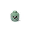 Kép 1/3 - Tárolódoboz, fej, kicsi, LEGO, Green Skeleton