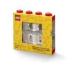 Kép 1/3 - Gyűjtődoboz, minifiguráknak, 8 rekesz, LEGO, piros