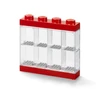 Kép 2/3 - Gyűjtődoboz, minifiguráknak, 8 rekesz, LEGO, piros