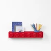 Kép 2/2 - Fali polc, LEGO "Brick 6", piros