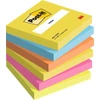 Kép 1/2 - Öntapadó jegyzettömb, 76x76 mm, 6x100 lap, 3M POSTIT "Energetic", vegyes színek