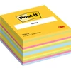 Kép 1/7 - Öntapadó jegyzettömb, 76x76 mm, 450 lap, 3M POSTIT, vegyes színek
