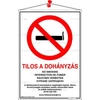 Kép 2/2 - Piktogram Tilos a dohányzás! többnyelvű fehér új