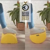 Kép 8/11 - Lábtámasz, asztali, LEITZ "Ergo Cosy", melegsárga