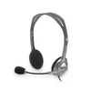 Kép 3/11 - Fejhallgató, mikrofonnal, LOGITECH "H110", szürke