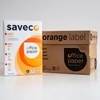 Kép 5/5 - Másolópapír A4, 80g, újrahasznosított ISO 70 fehérségű Saveco Orange Label 500ív/csomag