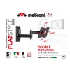 Kép 2/2 - Meliconi FlatStyle EDR100 14"-25" VESA 100x100 dupla karos dönthető, forgatható fali konzol