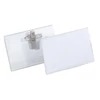 Kép 1/2 - Névjegykitűző DURABLE 54x90 mm csiptetővel és tűvel átlátszó