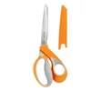 Kép 2/3 - Olló, általános, 23 cm, FISKARS "RazorEdge Softgrip", narancssárga
