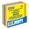 Kép 2/2 - Öntapadó jegyzettömb, 76x76mm, 400 lap, DONAU, fehér és neon színek