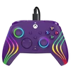 Kép 1/7 - PDP 049-024-PR Afterglow Wave Xbox Series X|S/Xbox One/PC vezetékes RGB LED lila kontroller