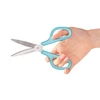 Kép 3/5 - Olló, általános, 17,5 cm, PLUS "Fitcut Curve", világoskék