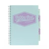 Kép 3/4 - Spirálfüzet, A4, vonalas, 100 lap, PUKKA PAD "Pastel project book", vegyes szín