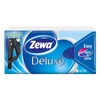 Kép 4/4 - Papír zsebkendő, 3 rétegű, 10x10db, ZEWA "Deluxe", illatmentes, 100db/cs