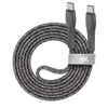 Kép 1/12 - USB kábel, USB-C - USB-C, 1,2 m, RIVACASE "PS6105", szürke