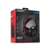 Kép 5/6 - Snopy Fejhallgató - SN-GX7 CRAZY (2.0, mikrofon, USB+3,5mm jack, hang.szab., nagy-párnás, 2m kábel, fekete)