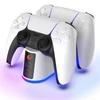 Kép 1/14 - Rampage Gamepad töltő - RP-PS5 (dokkoló 2x PS5 kontroller töltéséhez, fehér)