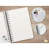 Kép 2/3 - Spirálfüzet, 168x215 mm, sima, 120 lap, keményfedeles, SIGEL "Jolie Eucalyptus Day"